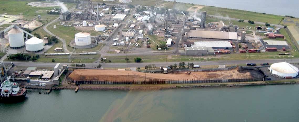  History: Newcastle wood chip export terminal in 2008. Woodchip exports ceased in 2013 following a sustained campaign from the conservation movement.