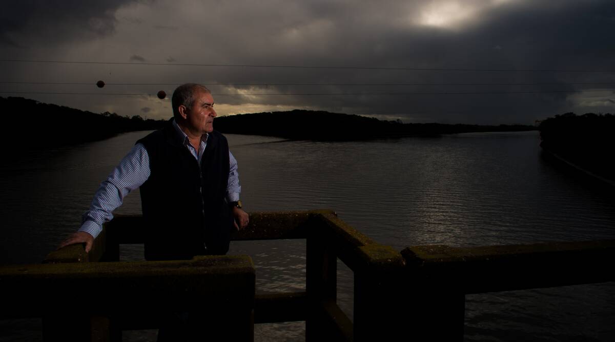 Vision: Joe Taranto has devised a plan that would pump millions of litres of treated wastewater from Sydney to the Upper Hunter. He has presented his plan to the state and federal governments. Picture: Simon McCarthy