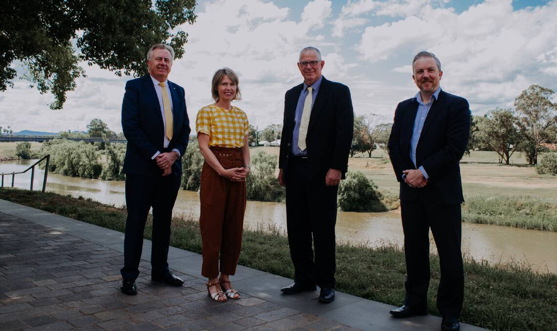 Shared Vision: L-R Committee for the Hunter chairman Richard Anicich, Committee for the Hunter chief executive Alice Thompson, Hunter Joint Organisation chairman Bob Pynsent and Hunter Joint Organisation chief executive Joe James. Picture: Zuela Photography
