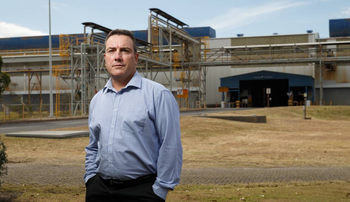 Optimistic but realistic: Tomago Aluminium chief executive Matt Howell said the company was committed to greening its operation but it still required electricity with firming capacity. Picture: Max Mason-Hubers