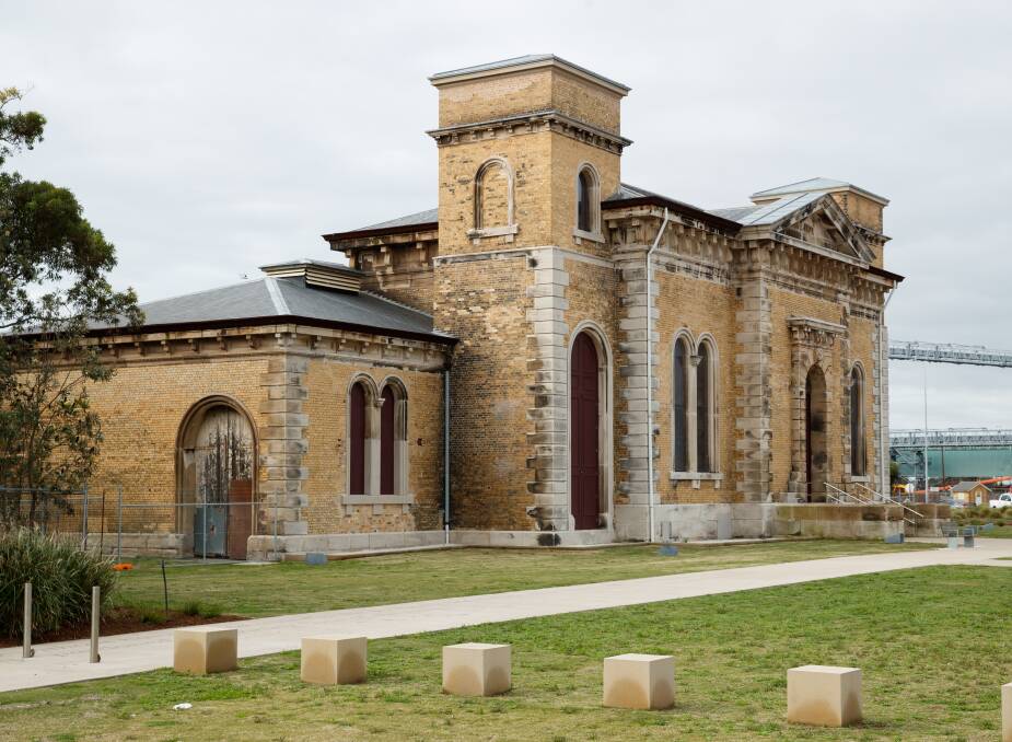 Winding back the clock: The restored southern facade of the Carrington Pump House on Friday. The area will be open to the public in the near future. Picture: Max Mason-Hubers.