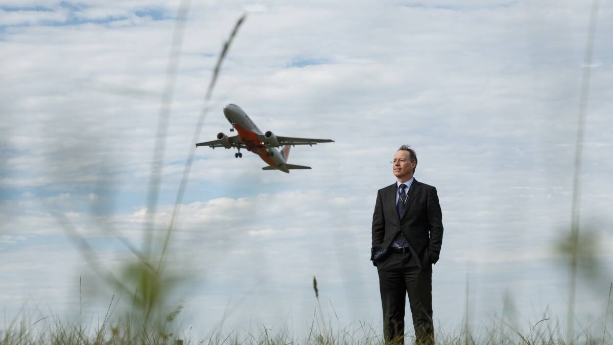 Looking ahead: Newcastle Airport chief executive Peter Cock said the runway upgrade will create enormous opportunities for the Hunter Region.
