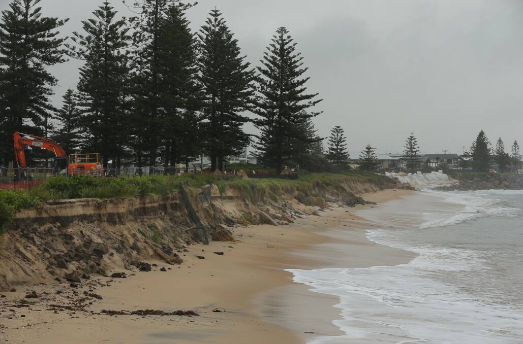 Emergency: The state government has certified City of Newcastle's Coastal Management Program for Stockton. It is the first coastal management program to be certified in NSW. Picture: Simone De Peak. 