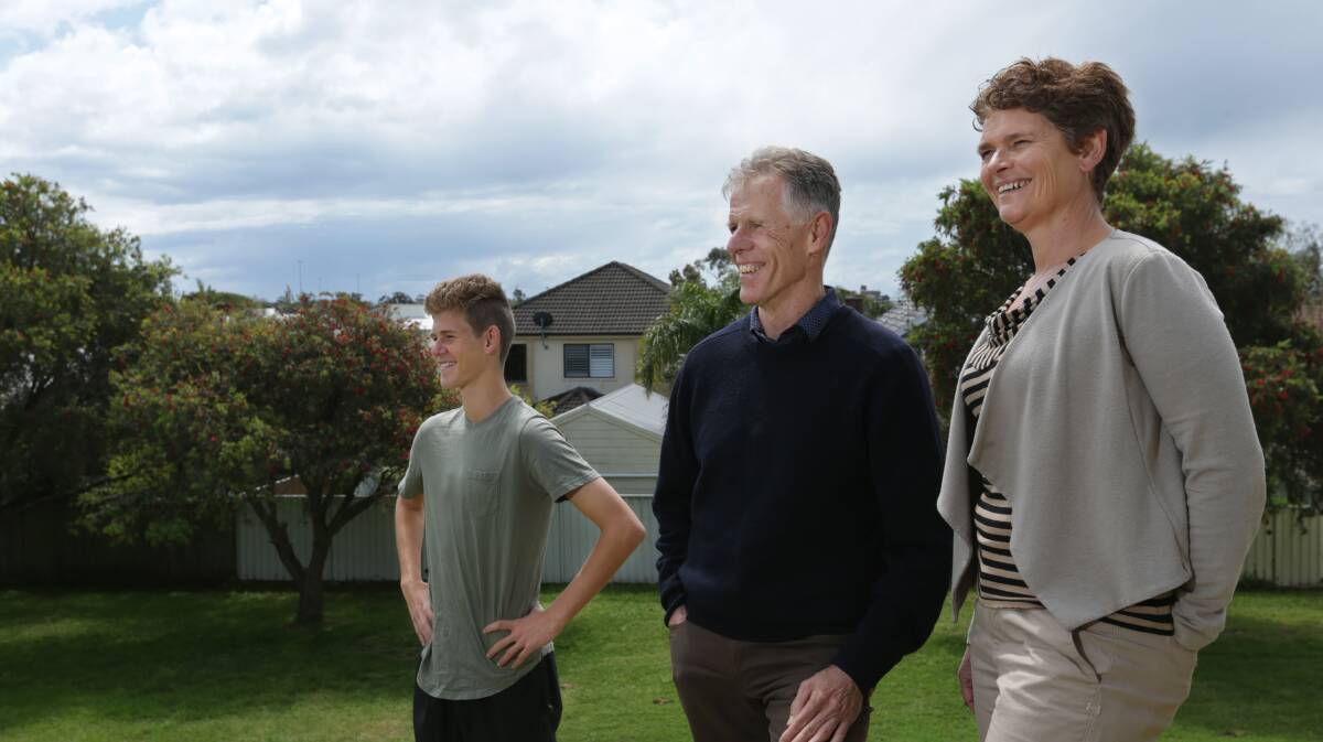 Sustainability first: Rick and Kerith Naylor with their son Charlie. They are about to have a five kilowatt solar system installed on their home. Picture: Simone DePeak
