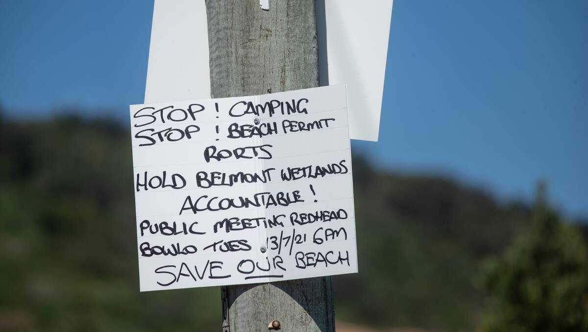 Redhead's beach warfare over campers and toilets at Nine Mile