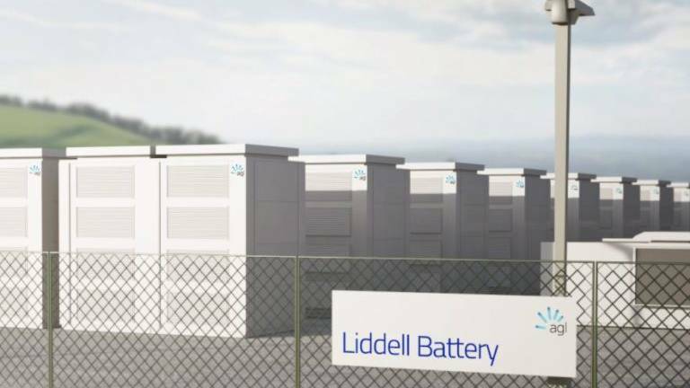 The 500 megawatt Liddell battery. 
