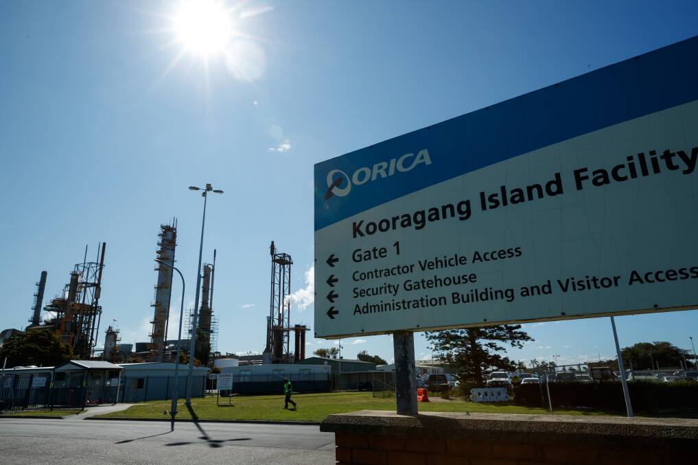 IN FOCUS: Orica's Kooragang Island plant is seeking to renew its hazardous materials licence. Between 6000 and 12,000 tonnes of ammonium nitrate are stored on site. Picture: Max Mason-Hubers 