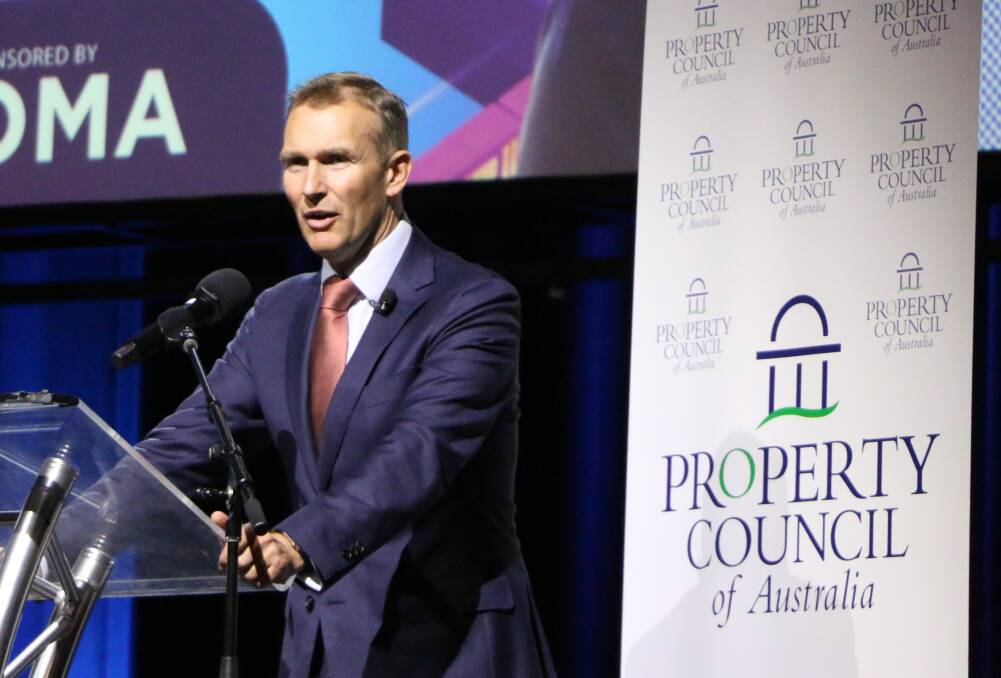 Rob Stokes on Friday. Picture: Property Council of Australia. 