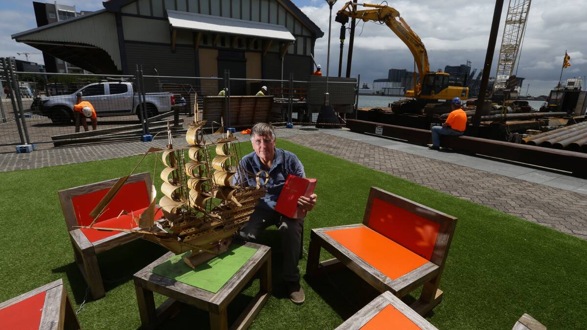 DISAPPOINTED: Bob Cook with items from the museum collection. Picture: Jonathan Carroll