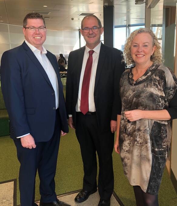 Attached photo (L to R): Pat Conroy MP, Professor Alan Broadfoot Director of the Newcastle Institute for Energy and Resources, Sharon Claydon MP.
