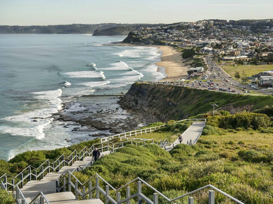 Picture perfect: Looking south from Bar Beach to Merewether