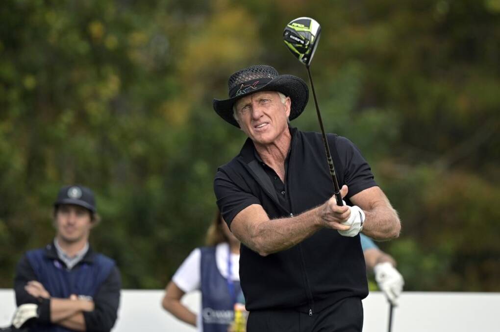 Impressed: Greg Norman said he was impressed with the site's potential as a world-class golf course. 