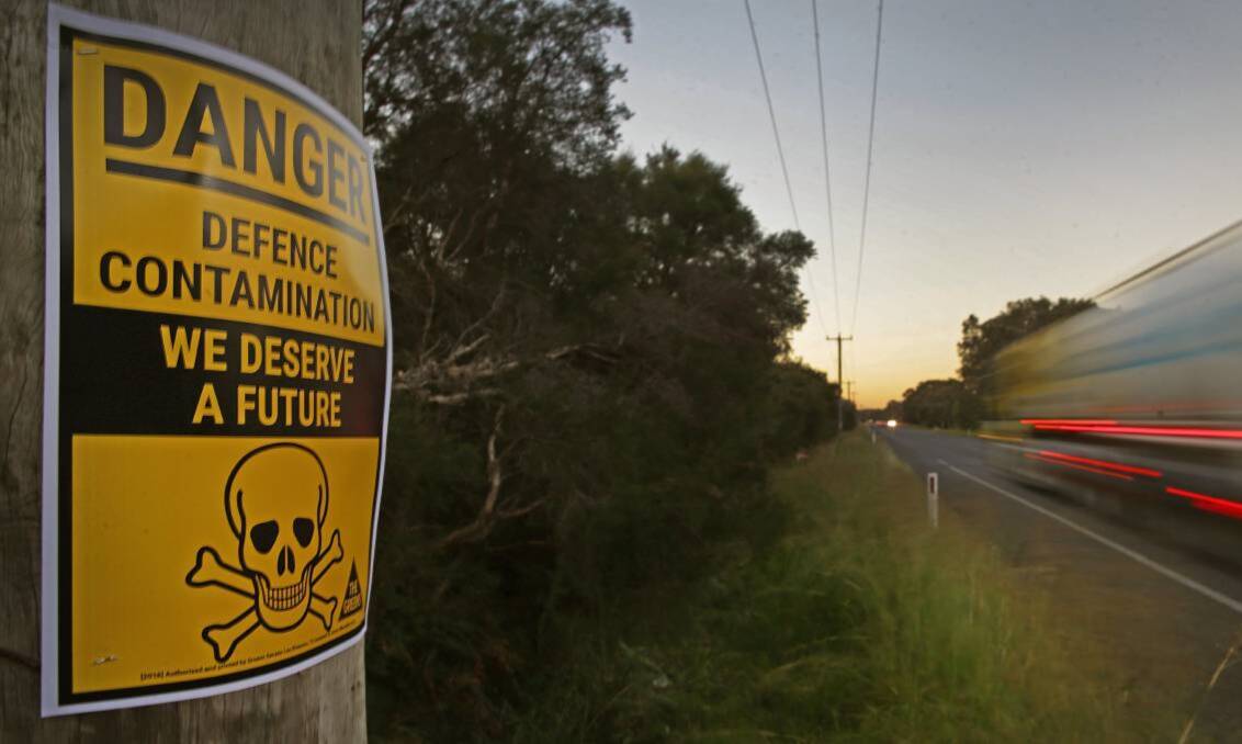 Ongoing nightmare: The NSW EPA has admitted there is no end date for the clean up of PFAS pollution coming from the Williamtown RAAF base. 