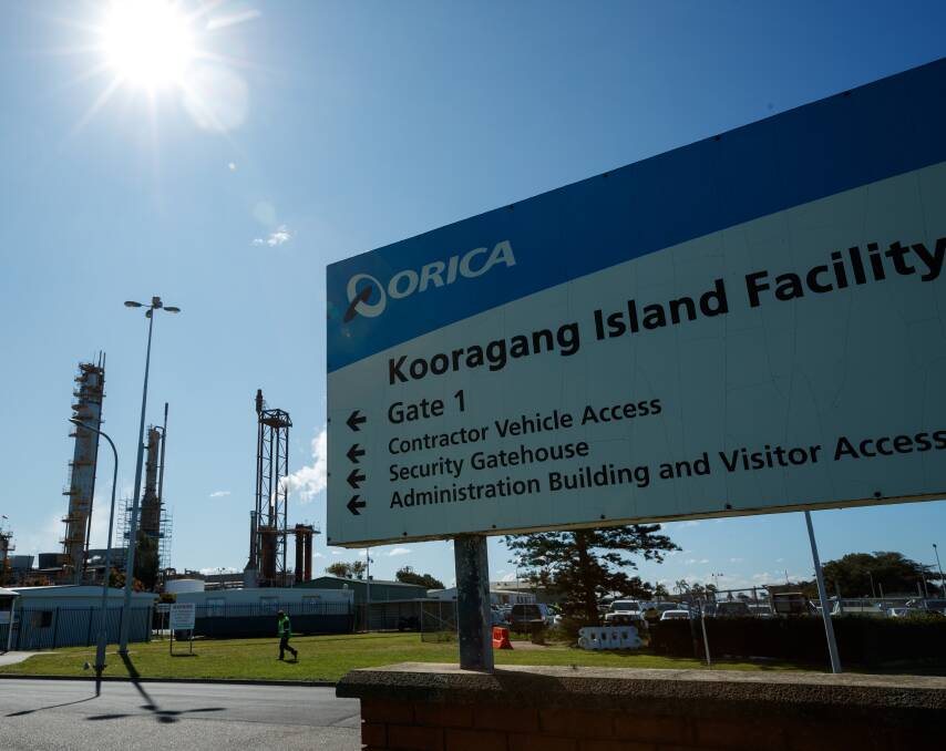 Cautious: Orica is considering investing in a yet-to-be announced emission reduction technology at the Kooragang Island plant.