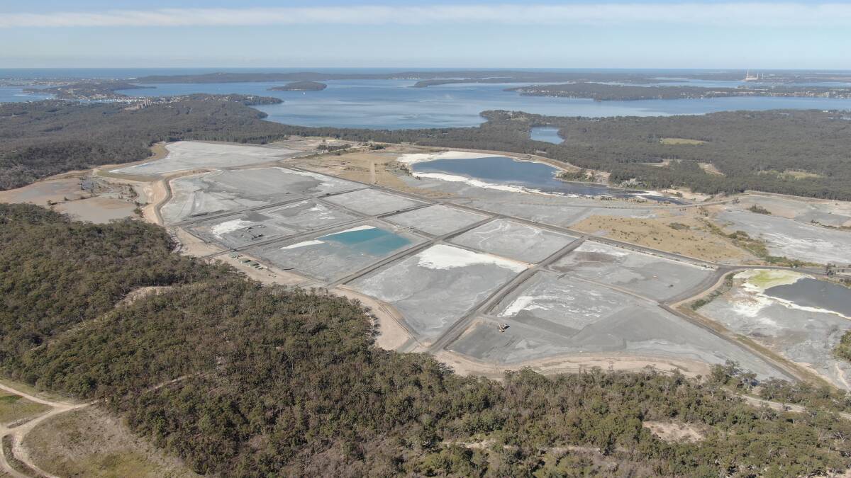 Growing problem: An estimated 45 tonnes of heavy metals leach into Lake Macquarie every year from 100 million tonnes of ash waste. 