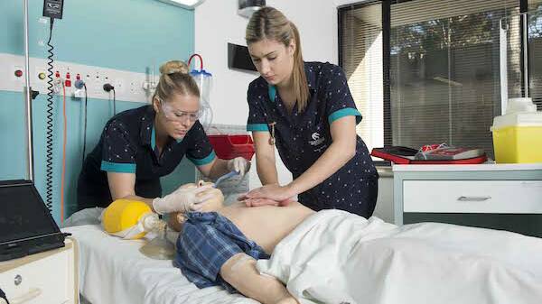 Nursing students preparing to help on the front line