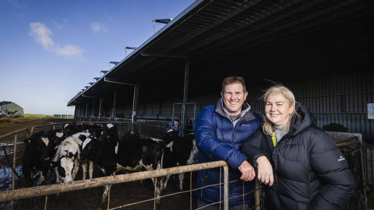 The owners and fourth-generation dairy farmers, John, and Rochelle Pekin.