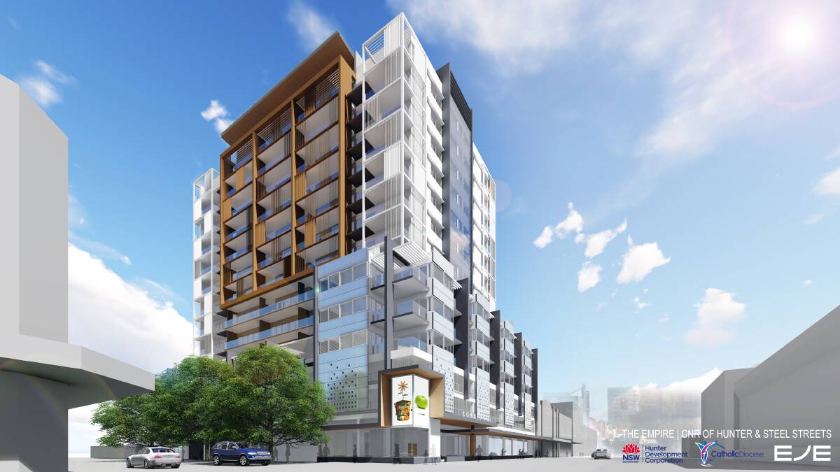  The proposed new Empire building will be part of the revitalisation of Hunter Street.
