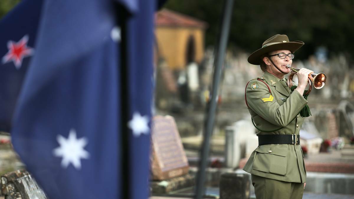 Battle of Fromelles commemoration at Sandgate Cemetery. Picture: Marina Neil