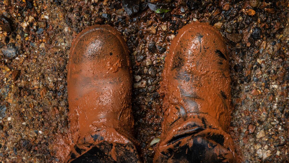 This photographer's muddy boots may never dry completely. PHOTO BY MARINA NEIL