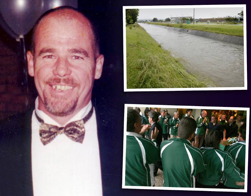 REMEMBERED: Wayne Bull was killed after being washed down Styx Creek. He was a Mayfield United Soccer Club life member, with players forming a guard of honour at his funeral.
