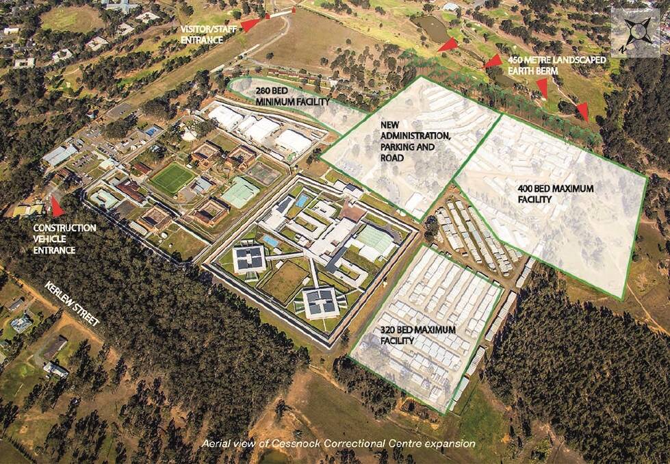 The Cessnock jail expansion plans. Image: Corrective Services NSW.