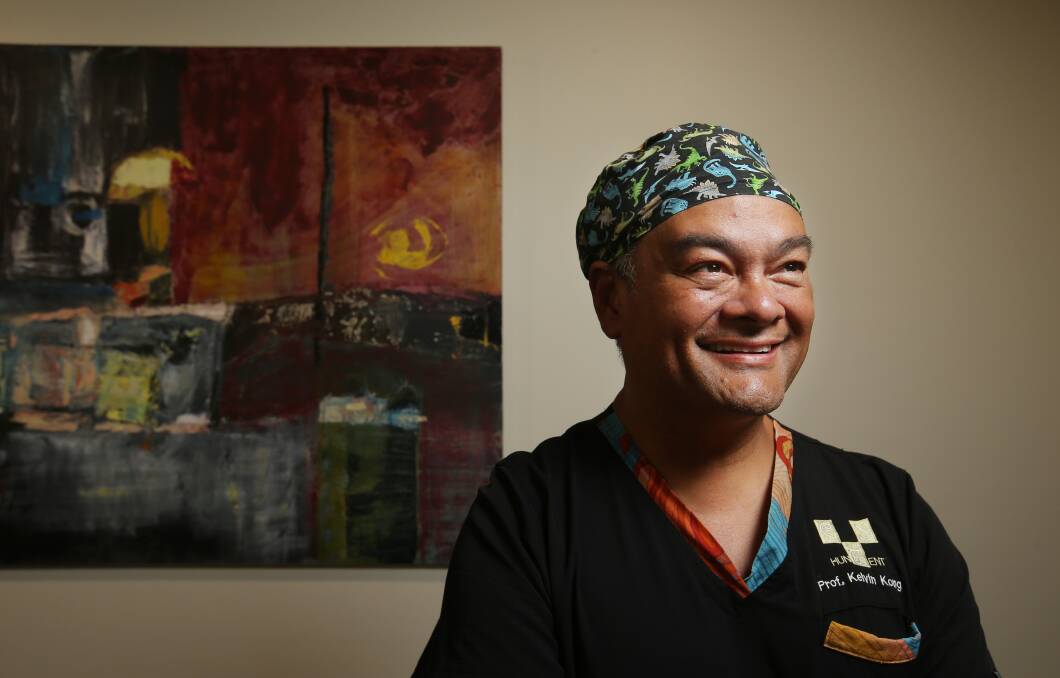 Ear, nose and throat surgeon Professor Kelvin Kong at Lingard Private Hospital on Tuesday. Picture by Simone de Peak