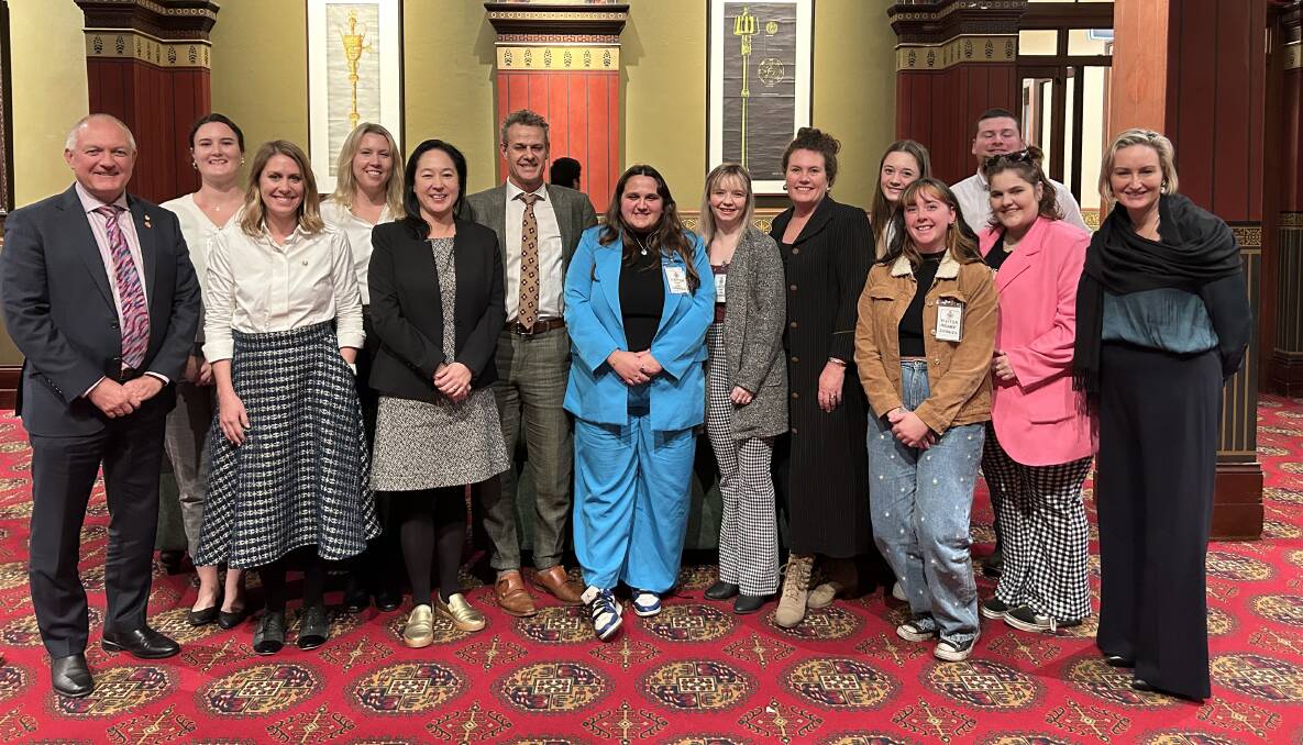 What Were You Wearing? advocates with MPs on Thursday. Picture supplied by Sarah Williams