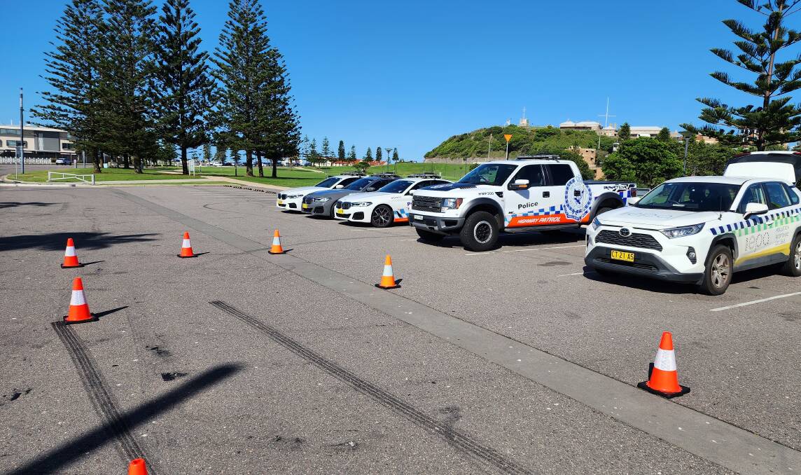 Newcastle highway patrol police worked with EPA officers. Picture supplied