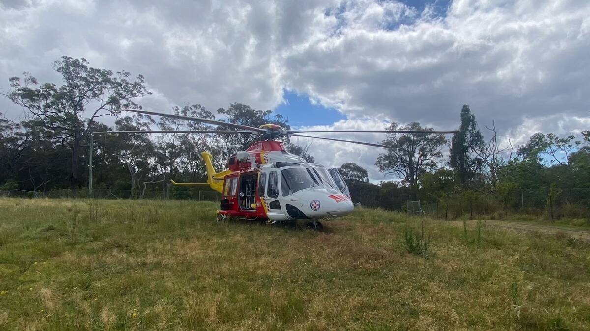 The Westpac Rescue Helicopter was tasked to the scene. Picture by WRHS