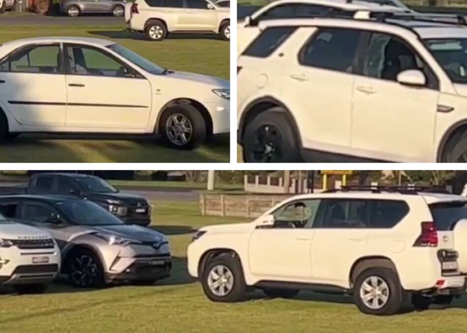 Several cars that were left at the Newcastle races on the weekend had their windows smashed. Pictures by Natasha Marr via TikTok