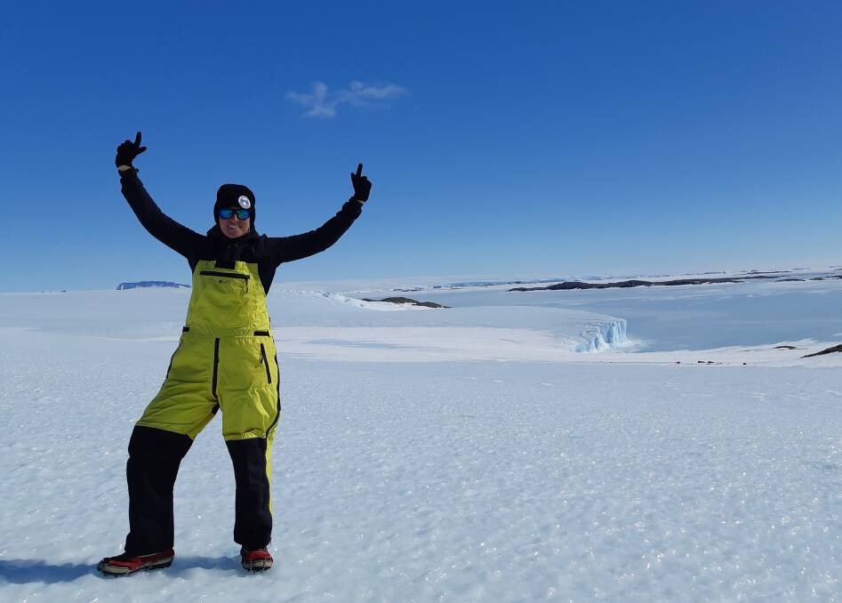SOUTH BOUND: Newcastle's Amy Chetcuti is working as 'expedition mechanic' in Antarctica. Picture: Amy Chetcuti