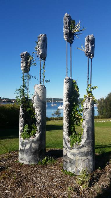 INSTALLATION: 'Succession (detail) 2016', by Jamie North, at the Lake Macquarie City Art Gallery and Sculpture Park. Picture: Supplied