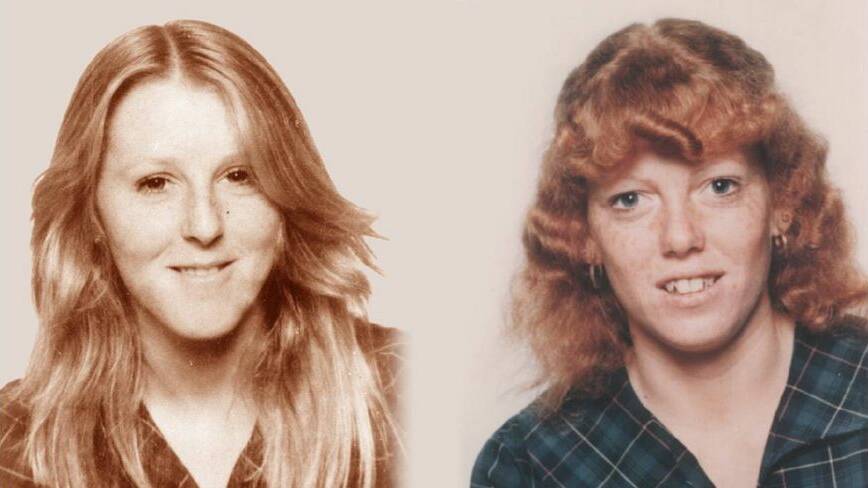 Toni Cavanagh and Kay Docherty are pictured as they appeared at age 15, when they went missing. Pictures supplied 