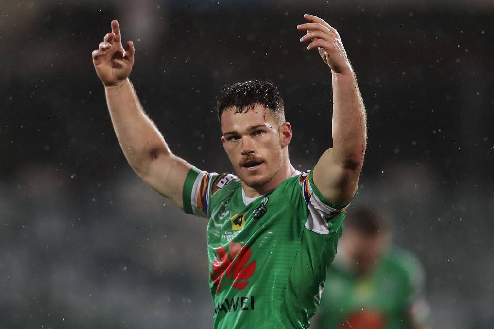 Opportunity: Tom Starling has grabbed an NRL lifeline with both hands at the Raiders after being discarded by the Knights. Picture: Getty Images.