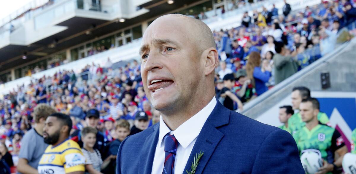 Moving on: Knights coach Nathan Brown won't be at the helm in 2020 following a mutual decision for him to depart the club.