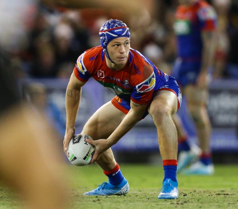 Showdown: Star Knights fullback Kalyn Ponga will go head-to-head with new South Sydney signing Latrell Mitchell in the All Stars clash on the Gold Coast. Picture: Jonathan Carroll
