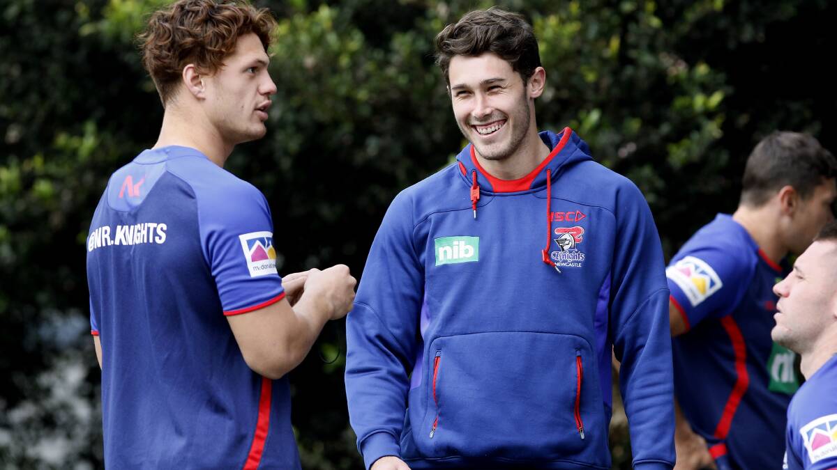 Nick Meaney [right] with Kalyn Ponga