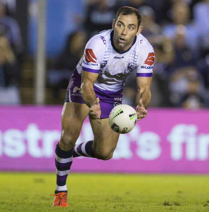 Best ever: Mitchell Pearce says Melbourne Storm hooker Cameron Smith is the best player and captain he has ever seen.