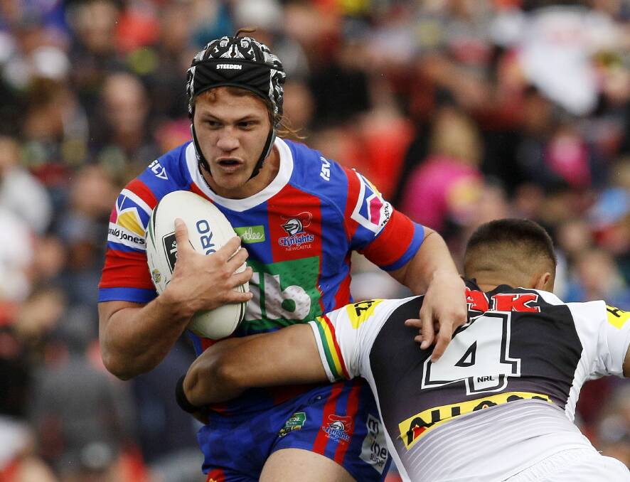 Brilliant: Youngster Kalyn Ponga came to the club with enormous raps but still managed to stun the NRL with his ability and maturity in his first full season in the competition. Picture: Darren Pateman/AAP