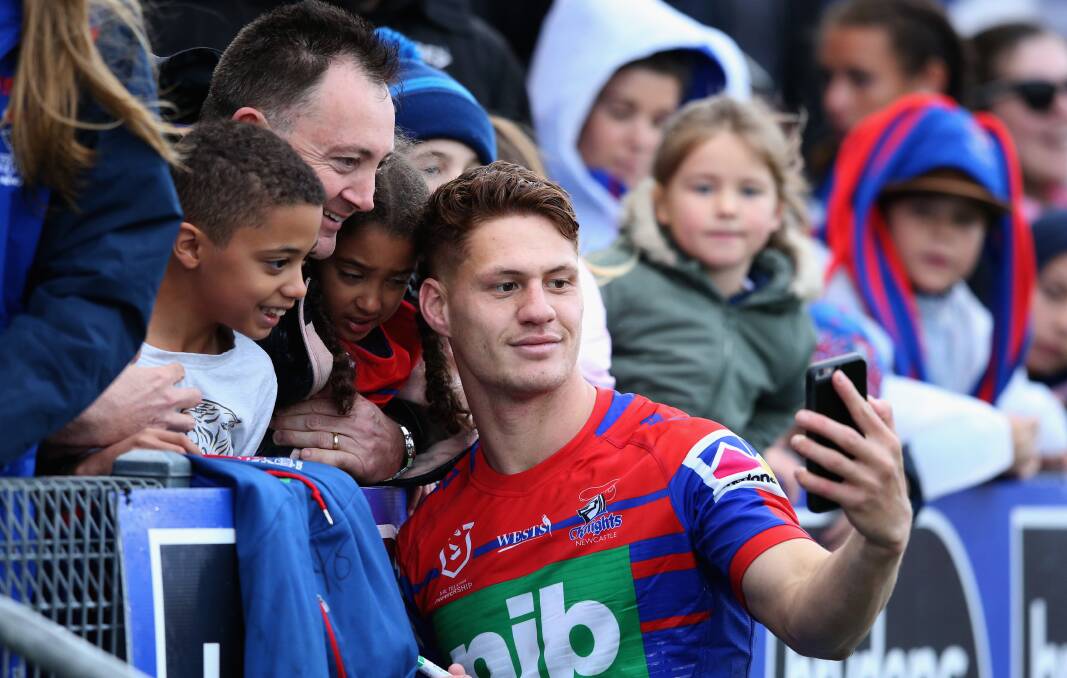 In the picture: Knights star Kalyn Ponga will be in the number six jumper for Australia at the World Nines later this week but he won't be playing in the halves for the Knights under new coach Adam O'Brien. Picture: Getty Images.