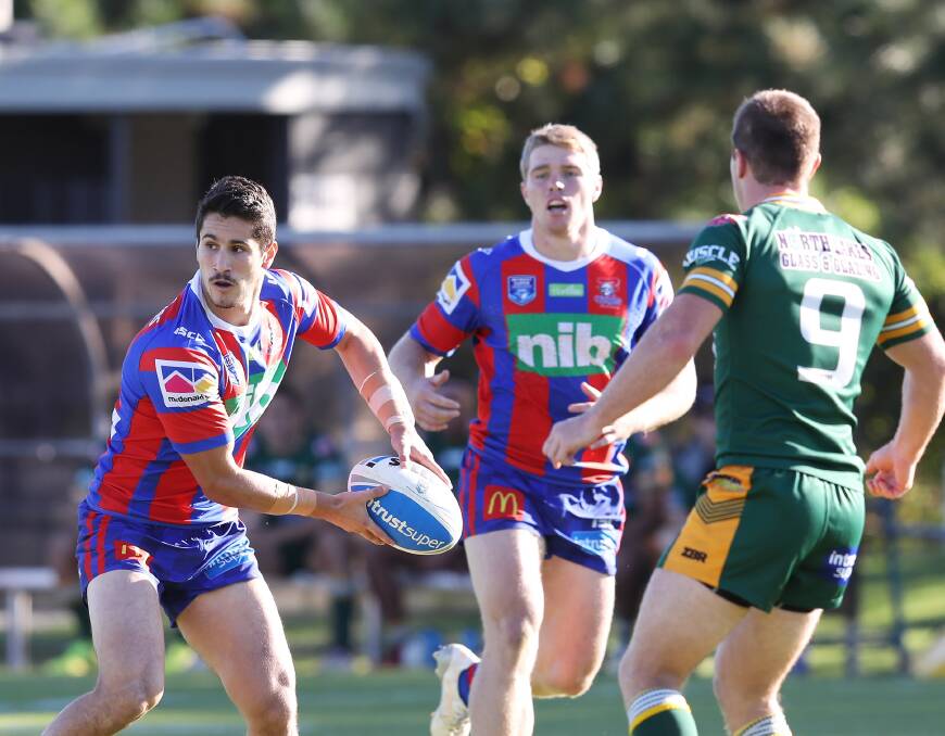 Jack Johns in action for the Knights.