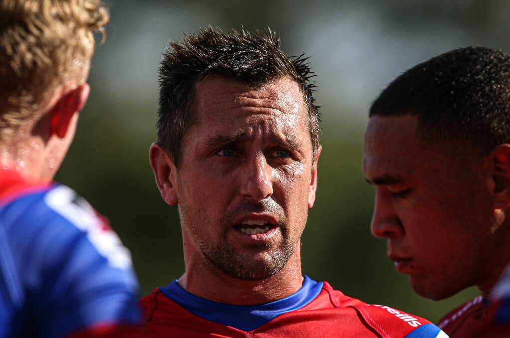 Missed: Knights halfback Mitchell Pearce's absence through injury has had a huge impact on the form of the team. Pearce won't return before round 13. Picture: James Wiltshire.