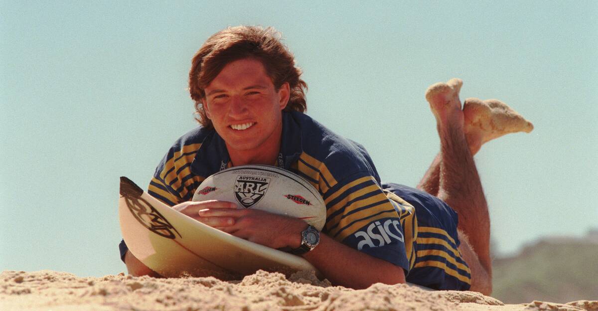 Luke Burt after signing for the Eels
