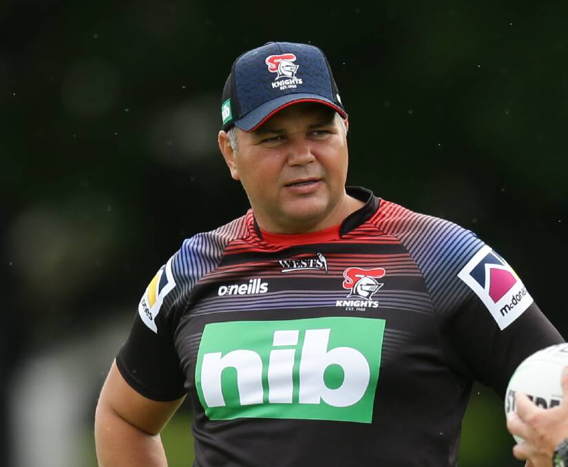 Advisor: Departing Knights assistant Anthony Seibold's position on the club's coaching staff won't be filled next season. Picture: Jonathan Carroll.