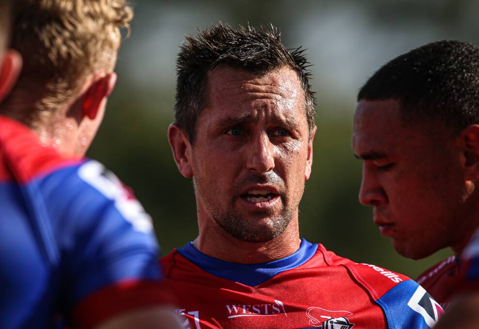 Out: Knights coach Adam O'Brien has resisted the temptation to risk veteran halfback Mitchell Pearce against the Canberra Raiders in Brisbane. 