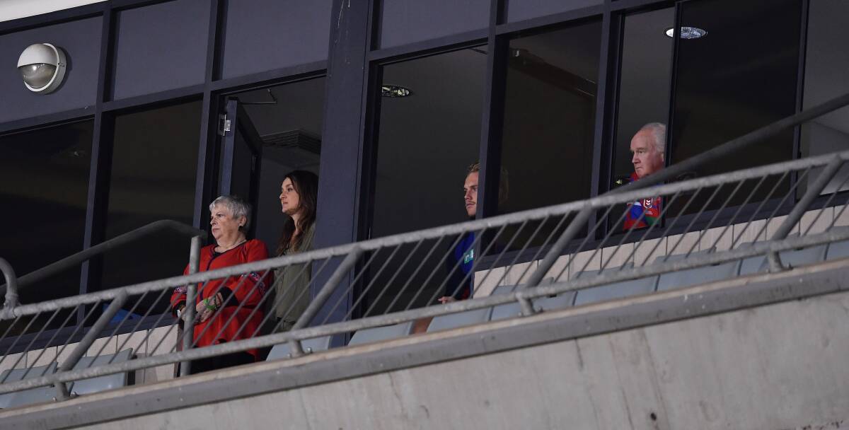 Families watching at Campbelltown Stadium.