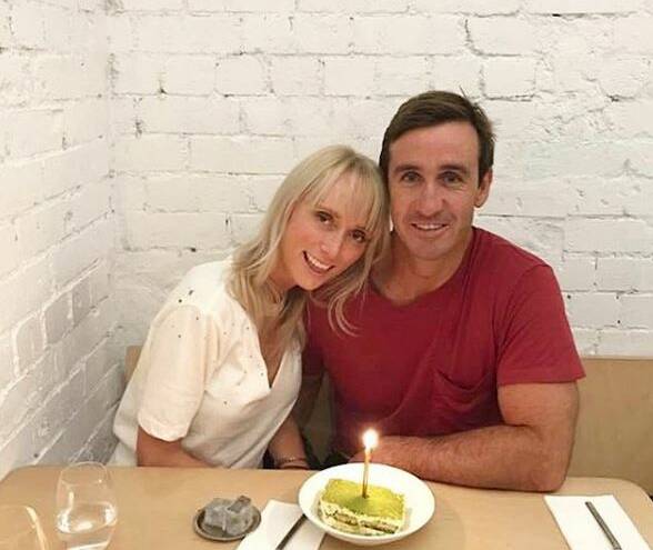 Kate Kendall and Andrew Johns