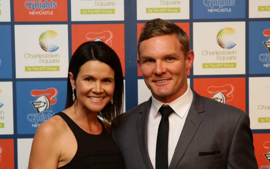 New boss: New Western Suburbs Rosellas coach Todd Lowrie pictured with his wife Sally.