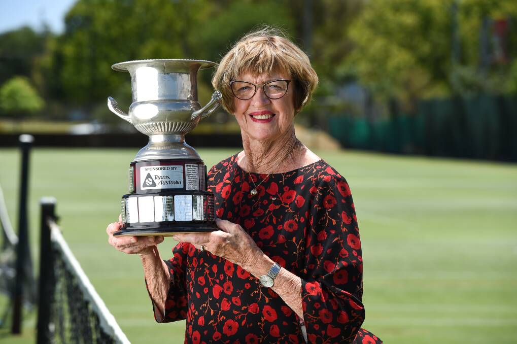 HOME: Margaret Court has returned to Albury 
to officially open this year's Margaret Court Cup.
Picture: MARK JESSER